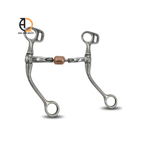 Bocado de acero inoxidable para caballos jóvenes, nuevo bocado suave de boca hueca con anillo suelto para entrenamiento ecuestre y uso en establos. - Product Image 2