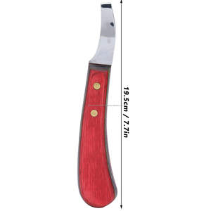 Nuevo cuchillo de herrador veterinario japonés de acero inoxidable con mango de madera artesanal y color personalizado, de LCI - Product Image 5