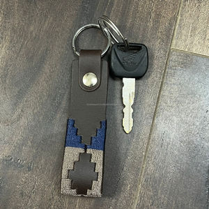 Stylish Handmade Western Leather Keychains Colorful Woven Embroidery Durable Car <b>Key</b> Holder Genuine Leather Fashion <b>Key</b> clip - Product Image 4