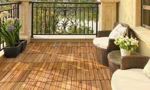 Baldosas de Madera de Acacia de Vietnam para Exteriores, Encajables, Impermeables, Antideslizantes, Contemporáneas, para Patio y Terraza, con Acabado Aceitado, Garantía de Más de 5 Años - Product Image 5