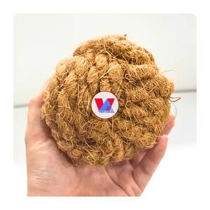 Juguete de Fibra de Coco Natural para Mascotas, Esfera de Cáscara Ecológica para Hámsteres, Conejos y Cobayas, Limpieza Dental y Juego - Product Image 6