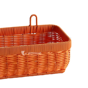 <b>Wall</b> <b>Hanging</b> Vintage Rattan <b>Storage</b> Basket Handmade Eco-friendly Wicker Organizer for Kitchen Bathroom Living Room Wardrobe Home - Product Image 2