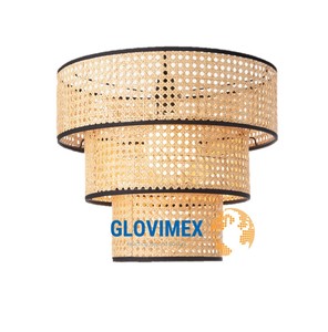 Lampe de plafond en bambou et rotin, choix populaire, luminaire suspendu naturel pour la décoration de villas et de complexes hôteliers - Product Image 5
