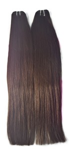 Extensiones de Cabello Humano Liso Virgen Indio, Color Marrón Oscuro Ombre, Fácil de Aplicar, Estilo 1, 100 g - Product Image 3