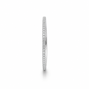 <b>925</b> Sterling <b>Silver</b> Diamond Mens Wedding Band High Polish Minimalist Eternity <b>Ring</b> Daily Wear Party Gift Jewelry - Product Image 3