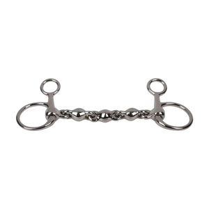 2026 Horse Bit Stainless Steel Copper <b>Roller</b> <b>Jointed</b> Snaffle Bit Silver Color Equestrian Riding Equipment Western horse tack bit - Product Image 3