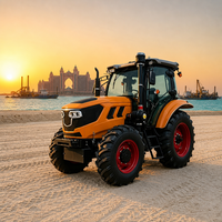Tracteur agricole 4x4 de 80 CV avec cabine climatisée, système hydraulique robuste et levage haute performance pour les travaux agricoles modernes au quotidien