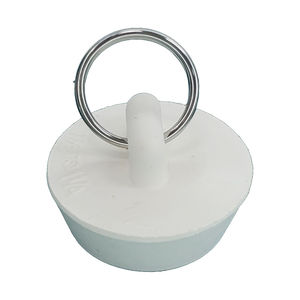 BYSON PS10312 Sleek Pliable <b>Rubber</b> Drain <b>Plug</b> with Pull Loop Ring and Simple Quick Fitting for Soaking Tub and Washroom - Product Image 5