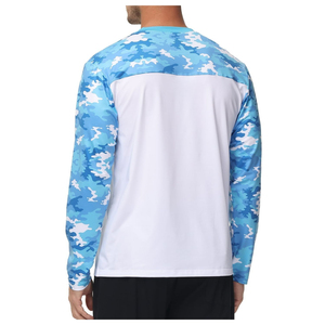 Men UPF 50 Quick Dry Fishing <b>Shirt</b> Long Sleeve <b>Sun</b> Protection Jersey Camo Raglan Pullover for Outdoor Angling - Product Image 3