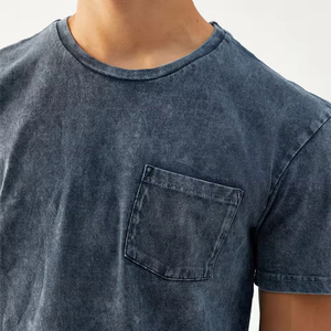 High Quality Wholesale Men's Oversize <b>Polyester</b> <b>T</b>-<b>Shirt</b> Heavyweight Asid Washed Streetwear With Solid Pattern Acid Wash <b>T</b>-<b>Shirts</b> - Product Image 6