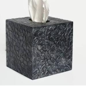 Caja de pañuelos de diseño artesanal, caja de pañuelos creativa, diseño atractivo, decorativa, dorada, para el hogar. - Product Image 3