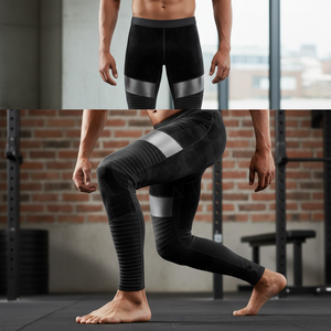 Pantalons de compression fins multi-usages, doux et confortables, avec panneau réfléchissant, pour l'entraînement, effet push-up, séchage rapide, logo personnalisé, leggings - Product Image 4