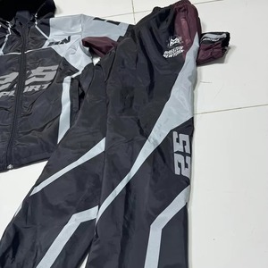 Vêtements de jogging personnalisés, veste coupe-vent et pantalon de survêtement, fermeture éclair, logo personnalisé, coupe-vent en nylon, survêtements, dernier design - Product Image 4