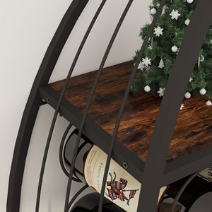 Portabottiglie a Forma di Barca a Vela, Espositore da Terra in 2 Pezzi per Bar Domestico, Contenitore per Vini e Liquori - Product Image 6