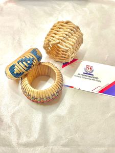 แหวนรองผ้าเช็ดปากทำจากหวาย งานฝีมือรักษ์โลก ทนทาน สไตล์อเมริกัน ตกแต่งโต๊ะงานแต่งงานและงานอีเว้นท์ต่างๆ ได้ตามต้องการ - Product Image 3