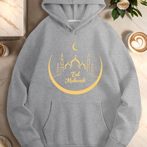 Crescent Mosque Ramadan Eid Mubarak sudaderas casuales para mujer - Product Image 1
