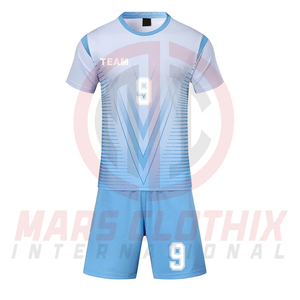 Professional High Quality Team Wear Soccer Uniform Customized Logo Printing <b>Light</b> Weight Polyester Material Soccer Uniforms - Product Image 2
