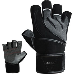 Gants de fitness Qaswa Sports Premium en cuir de vachette légers, à lacets, antichoc, respirants, pour la musculation et le cyclisme - Product Image 2