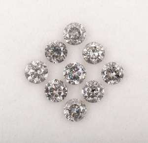 OM GEMS Diamante natural suelto de 1.10 MM, corte brillante redondo, solitario de sal y pimienta, diamante de fantasía para fabricación de joyas, venta al por mayor - Product Image 4