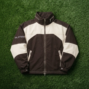 <b>Men</b> Brown <b>Cream</b> Color Block Windbreaker <b>Jacket</b> Stand Collar Full Zip Lightweight Outdoor Casual Sports <b>Jacket</b> - Product Image 5
