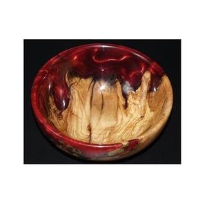 Bol artisanal en résine époxy et bois d'acacia avec une fusion unique, sans BPA et écologique, pour la décoration et le service - Product Image 3