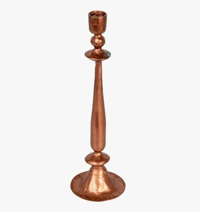 Porte-bougie conique en cuivre - Chandelier vintage haut avec finition martelée pour une décoration élégante de la maison et une touche décorative pour la table à manger - Product Image 3