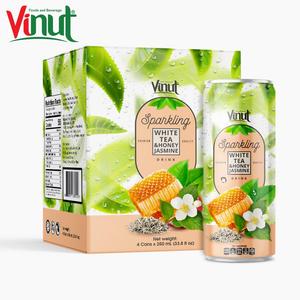 8.5 fl oz Sparkling water White tea & Honey Jasmine NFC Tropical Drink OEM ODM Private Label <b>Beverage</b> Manufacturer - Product Image 1