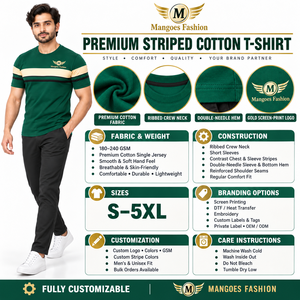 Camiseta de manga corta verde lisa para hombre con ribete en contraste, cuello redondo, corte regular, informal, con estampado de lona con efecto lavado ácido, de secado rápido y logo frontal. - Product Image 6