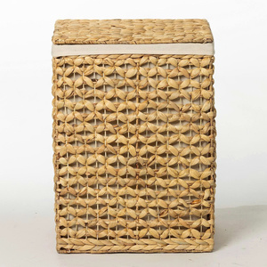 Cesto de Ropa Rectangular Ecológico Multifuncional de Jacinto de Agua para el Hogar, Cesta Organizadora de Almacenamiento con Forro para Uso Doméstico - Product Image 4