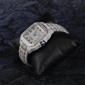 Reloj de pulsera para hombre de plata de ley 925, estilo hip hop, de lujo, con diamantes incrustados, para la moda masculina. - Product Image 5