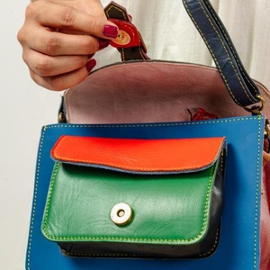 LW กระเป๋าหนังวินเทจหรูหราสำหรับสตรีสไตล์เพรพพี้ที่จับเดี่ยวแบบพกพาโบฮีเมียนกระเป๋าคอลเลกชันฤดูหนาวหลากสี - Product Image 5