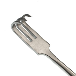 Retractor Quirúrgico Volkman de 8 1/2 Pulgadas, Tres Puntas Afiladas, Retractor de Tejidos Manual de Acero Inoxidable - Product Image 3