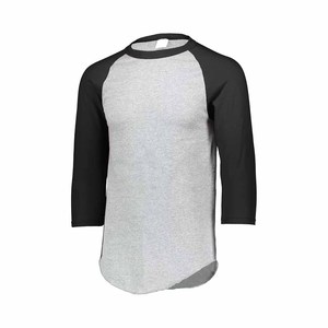 T-shirt Raglan Homme Personnalisé OEM à Manches Longues, Tee-shirt de Baseball Color Block, Coton Décontracté Streetwear Vente en Gros - Product Image 2