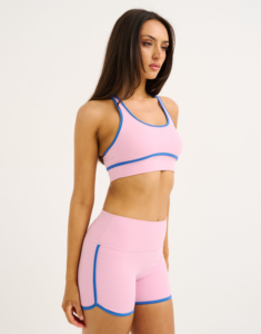 Shorts Casuales de Verano para Mujer, Diseño Personalizado con Logotipo, Rayas de Color Contrastante, con Cordón Ajustable, Fabricante - Product Image 5