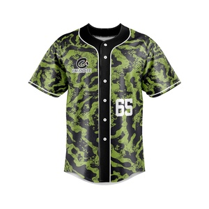 Camiseta de béisbol de sublimación personalizada de alta calidad Camiseta de béisbol cómoda con béisbol - Product Image 1