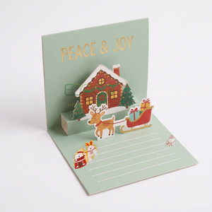 Christmas 3D <b>Pop</b> <b>Up</b> Greeting <b>Card</b> Custom Design Paper <b>Card</b> for Holiday Gifts Festive Celebration and Christmas Party Decoration - Product Image 6