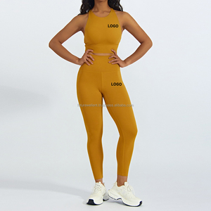 Conjunto de pantalones de Yoga para mujer, húmedo absorbe el sudor, ropa de Yoga, conjunto de ejercicio para correr, conjuntos de Yoga, ropa de gimnasio para mujer, ropa de Fitness - Product Image 6