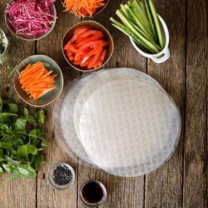 Vietnam Exporter Rice <b>Paper</b>, Wrapped <b>Spring</b> <b>Rolls</b>, Round/Square Shape, 16cm 18cm 20cm Size, Bánh Tráng, Free Sample - Product Image 1