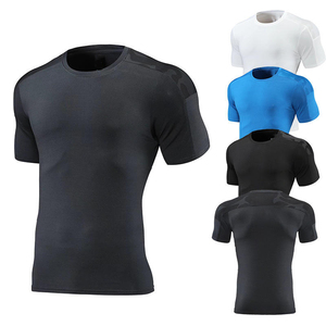 Wholesale <b>Mens</b> Camouflage <b>Compression</b> T Shirt Quick Dry Breathable Muscle Fit Gym <b>Top</b> Athletic Running Training Rash Guard Shirt - Product Image 1