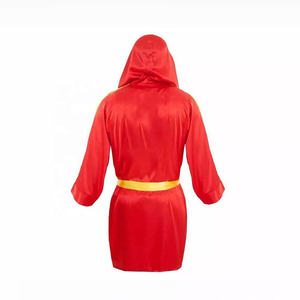 Custom Logo Boxing Gown OEM ODM Premium Quality <b>Satin</b> Boxing Walkout <b>Robe</b> Manufacturer and Wholesale Supplier - Product Image 6