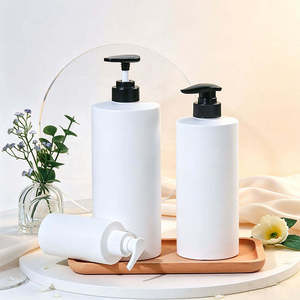 Body Wash Skin Care Packaging HDPE Square Pump Sprayer Bottles 200-1000ML Silk Screen Large Capacity Empty Lotion Shampoo - Product Image 3