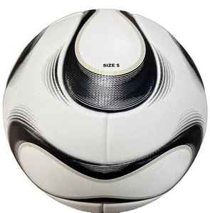 Ballon de football de qualité supérieure, personnalisé, laminé, thermocollé, taille 5, cousu à la machine, logo personnalisé. - Product Image 5