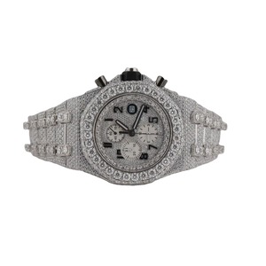 Reloj de Lujo con Diamantes Moissainte Calidad VVS1 con Movimiento Automático, Reloj de Diamantes para Hombre y Mujer, Reloj con Incrustaciones de Diamantes a la Moda - Product Image 1