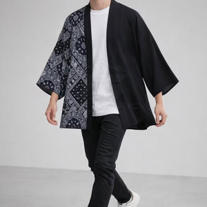 Chaqueta Kimono Japonesa Ligera y Cómoda para Hombre, de Invierno, en Tela de Algodón Suave Lavada, con Costuras Reforzadas, Servicio OEM, Alta Calidad - Product Image 5