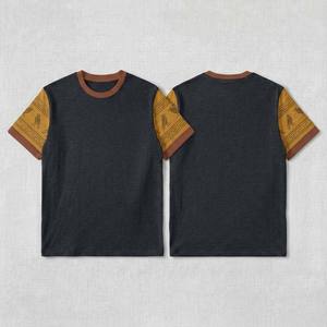 T-shirt en coton uni pour homme, manches courtes, coupe ajustée, couleur unie, élégant, décontracté, basique, t-shirts pour homme - Product Image 5