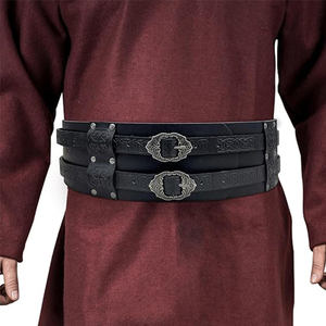 Nouvelle ceinture de guerrier classique à la mode, ajustable, en cuir véritable, robuste, pour costumes, vente en gros - Product Image 3