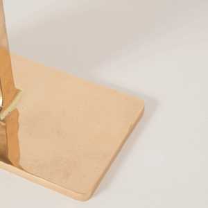 Trending Design Modern <b>Gold</b> Metal <b>Console</b> <b>Table</b> Minimalist Pedestal Design Stable Living Room Furniture Entryway Decor - Product Image 2