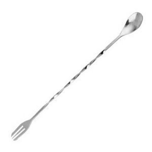 Cuillère à bar en acier inoxydable pour la maison, élégante, en métal, ustensile de mélange pour cocktails, long manche, pour mélanger les boissons, accessoires de bar pour la cuisine - Product Image 4