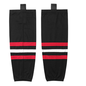 White <b>Knee</b> <b>High</b> Basketball <b>Socks</b> With Black And Green Stripes Breathable Spandex Polyester Knitted For Adults Summer - Product Image 2