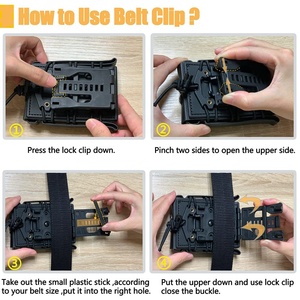 คลิปหนีบเข็มขัดสำหรับซองมีด Tek-Lok Kydex พร้อมอุปกรณ์ยึด - ใช้ได้กับซองปืนพก, ซองใส่แม็กกาซีน, ซองมีด - Product Image 6